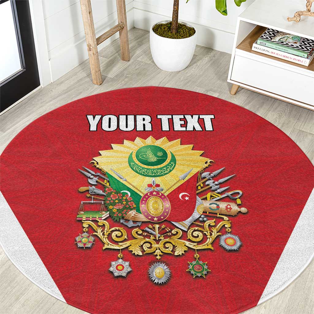 Personalized Ottoman Empire 1299-1922 Round Carpet Flag Color Inspiration - Wonder Print Shop