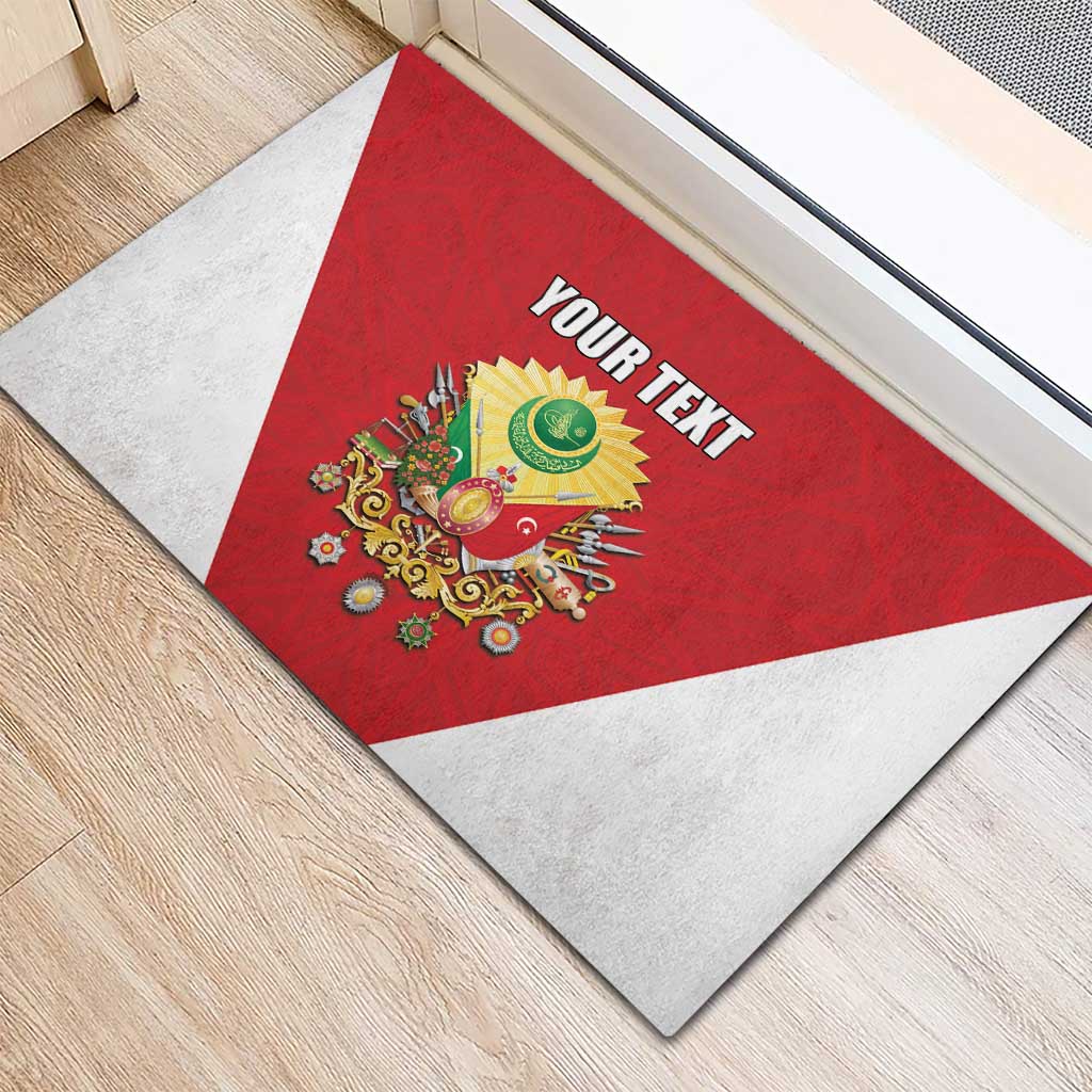 Personalized Ottoman Empire 1299-1922 Rubber Doormat Flag Color Inspiration - Wonder Print Shop