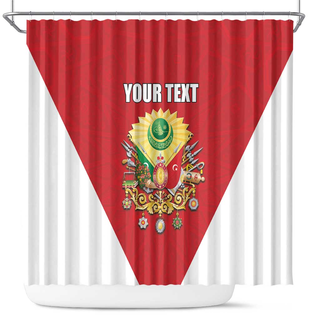 Personalized Ottoman Empire 1299-1922 Shower Curtain Flag Color Inspiration - Wonder Print Shop