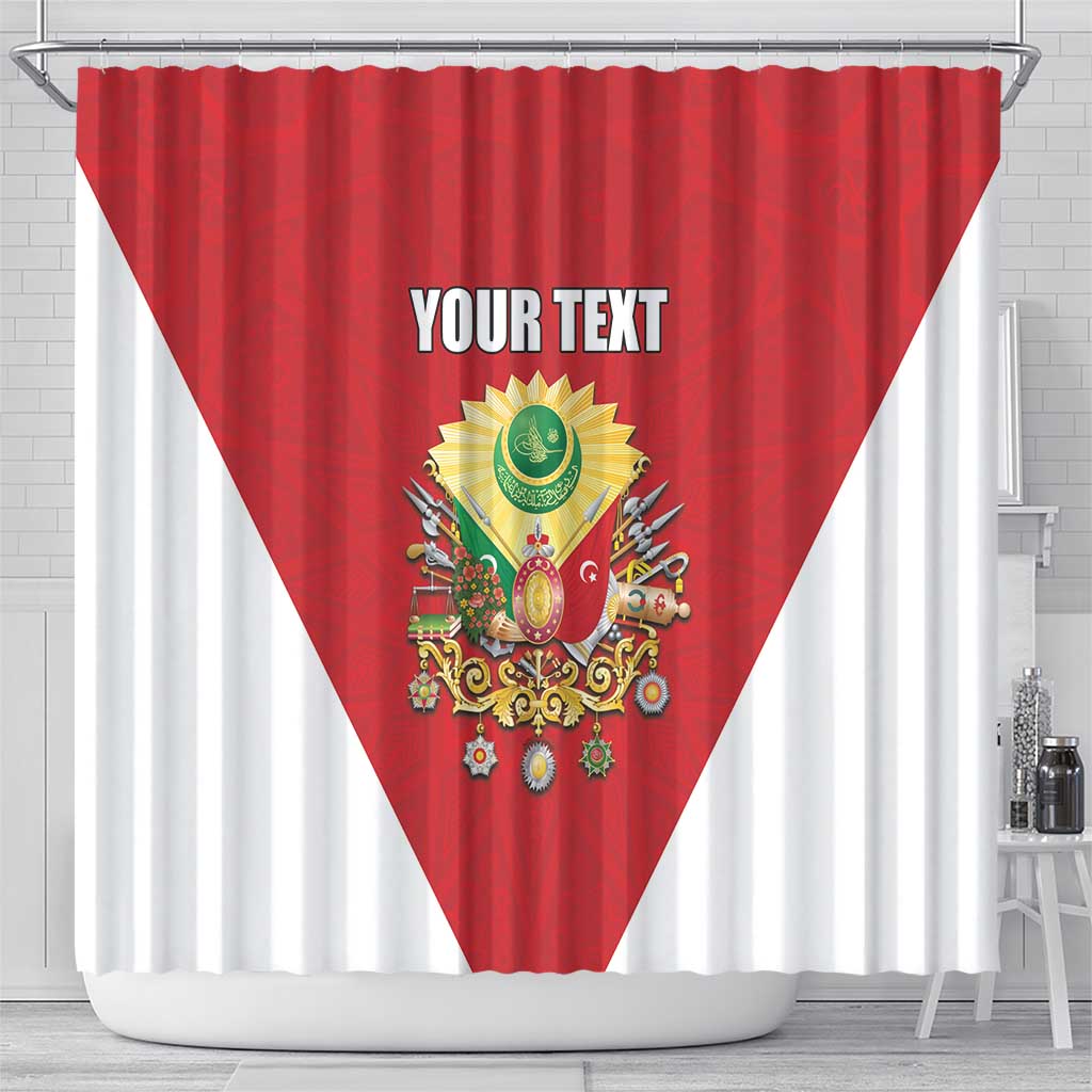 Personalized Ottoman Empire 1299-1922 Shower Curtain Flag Color Inspiration - Wonder Print Shop