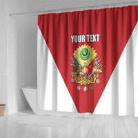 Personalized Ottoman Empire 1299-1922 Shower Curtain Flag Color Inspiration - Wonder Print Shop
