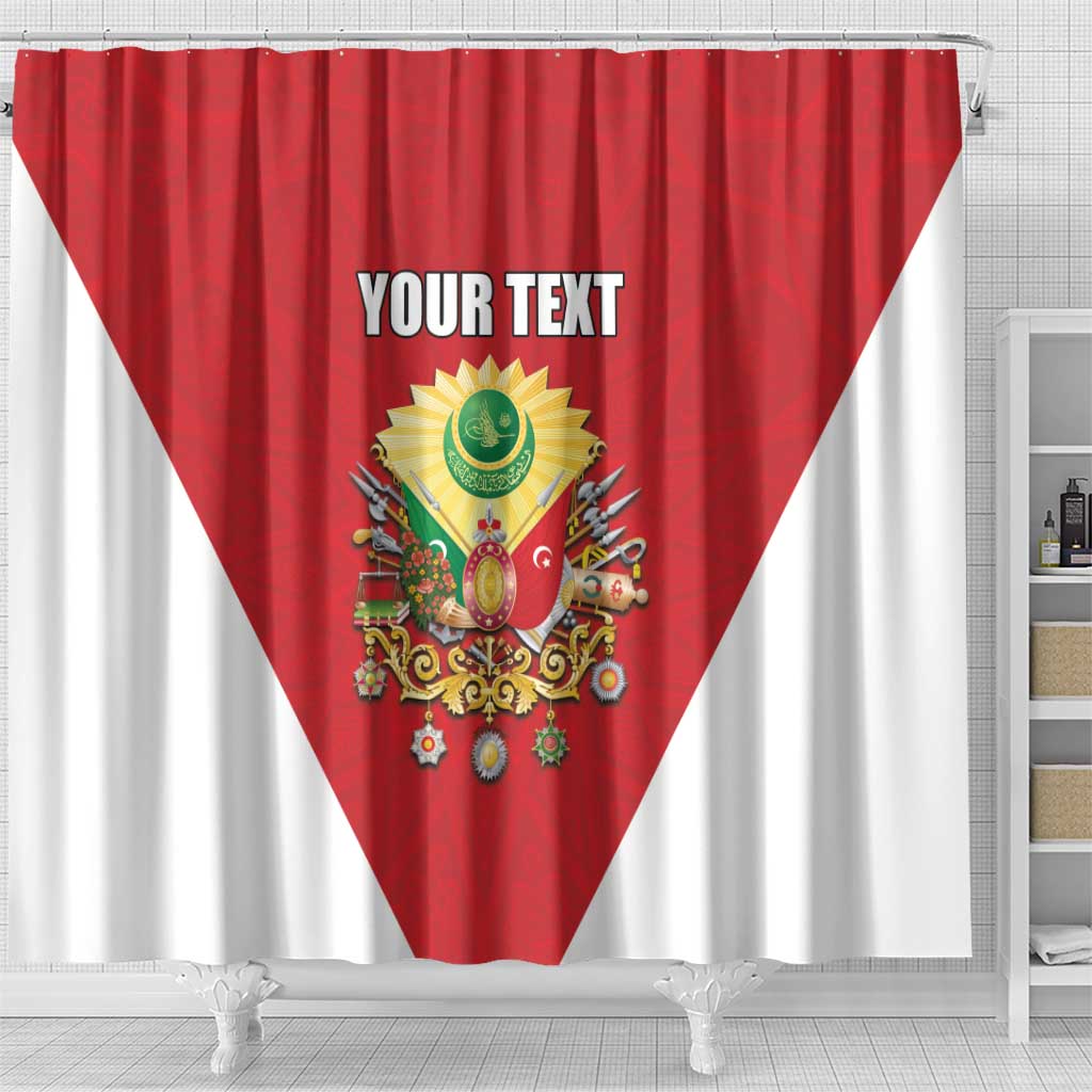Personalized Ottoman Empire 1299-1922 Shower Curtain Flag Color Inspiration - Wonder Print Shop