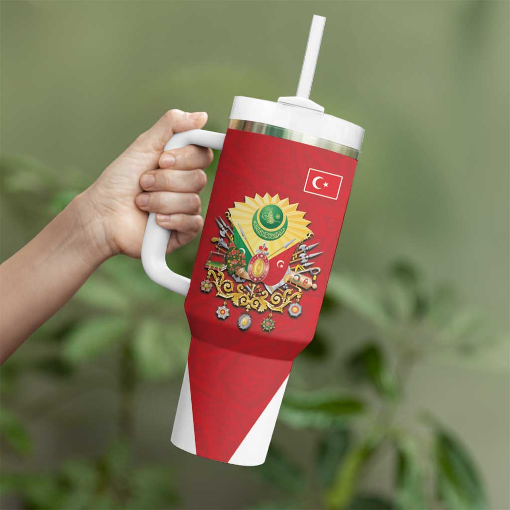 Personalized Ottoman Empire 1299-1922 Tumbler With Handle Flag Color Inspiration - Wonder Print Shop