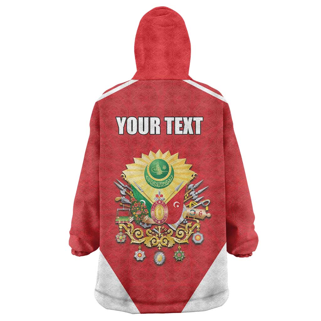 Personalized Ottoman Empire 1299-1922 Wearable Blanket Hoodie Flag Color Inspiration - Wonder Print Shop