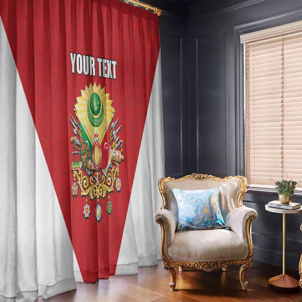 Personalized Ottoman Empire 1299-1922 Window Curtain Flag Color Inspiration - Wonder Print Shop
