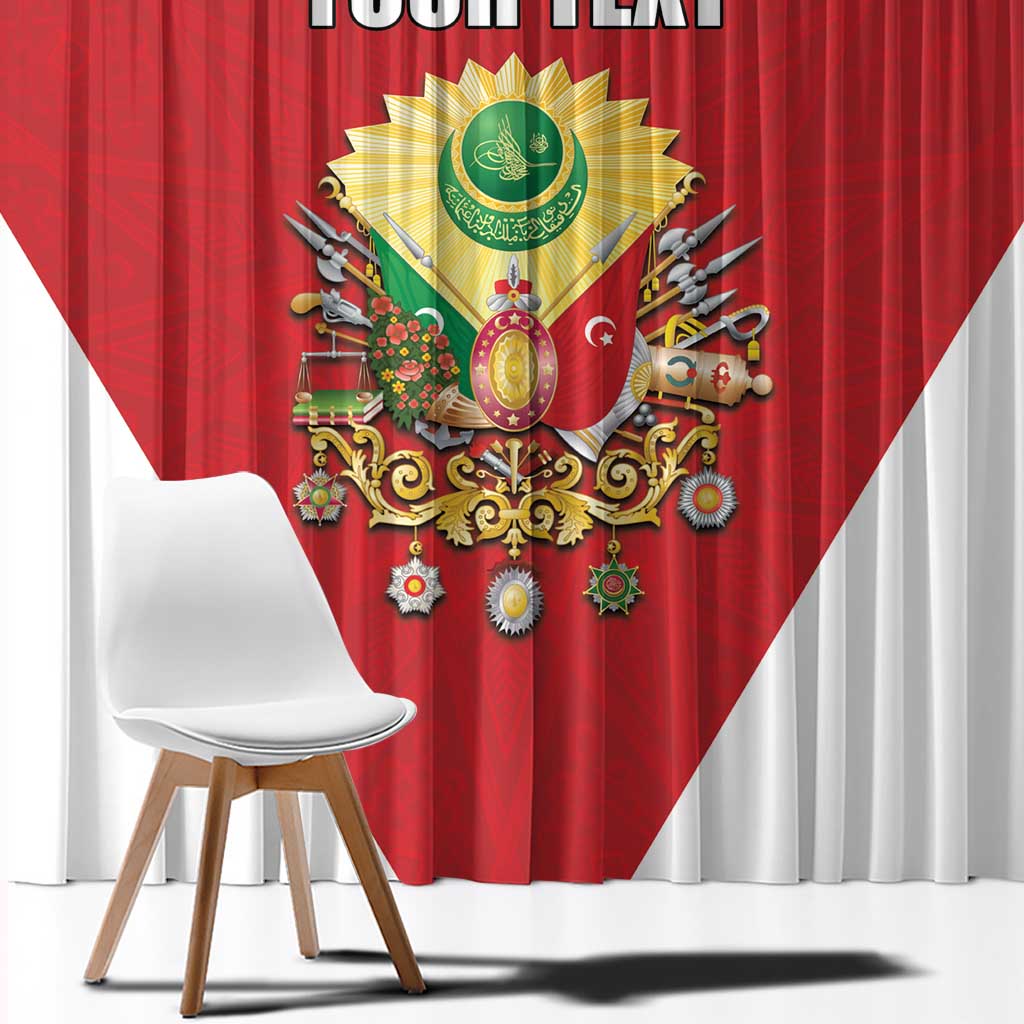 Personalized Ottoman Empire 1299-1922 Window Curtain Flag Color Inspiration - Wonder Print Shop