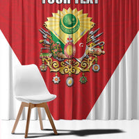 Personalized Ottoman Empire 1299-1922 Window Curtain Flag Color Inspiration - Wonder Print Shop
