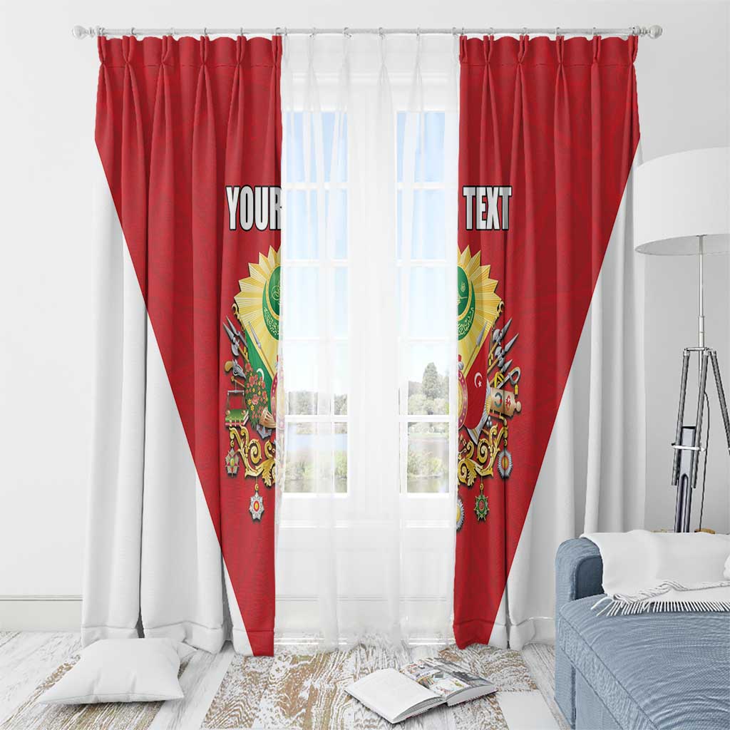 Personalized Ottoman Empire 1299-1922 Window Curtain Flag Color Inspiration - Wonder Print Shop