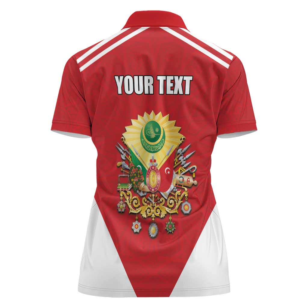 Personalized Ottoman Empire 1299-1922 Women Polo Shirt Flag Color Inspiration - Wonder Print Shop