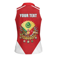 Personalized Ottoman Empire 1299-1922 Women Sleeveless Polo Shirt Flag Color Inspiration - Wonder Print Shop