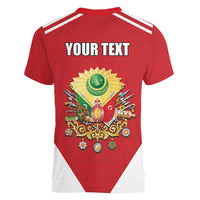 Personalized Ottoman Empire 1299-1922 Women V-Neck T-Shirt Flag Color Inspiration - Wonder Print Shop
