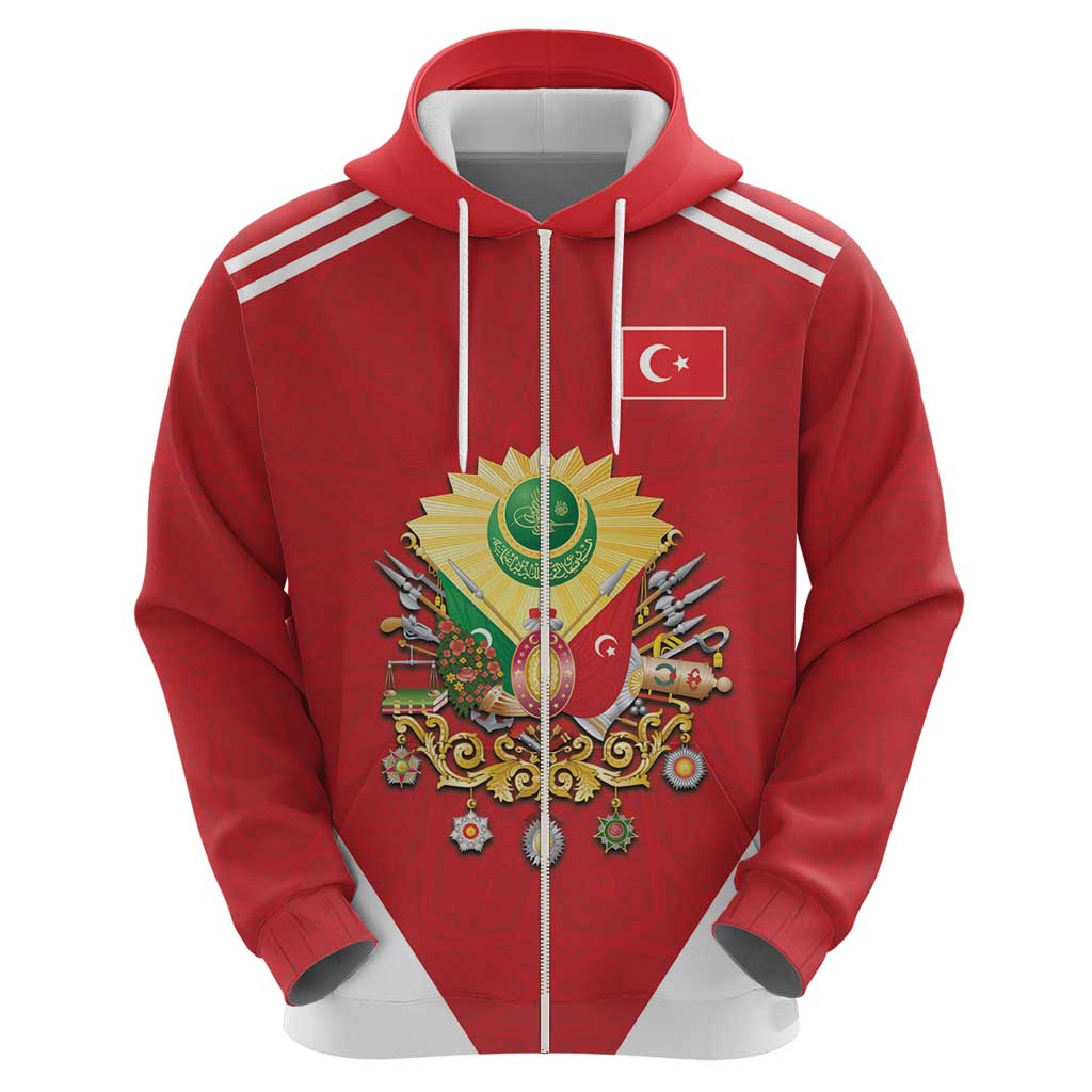Personalized Ottoman Empire 1299-1922 Zip Hoodie Flag Color Inspiration - Wonder Print Shop