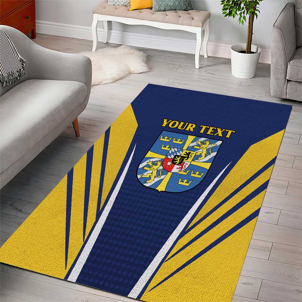 Personalized Swedish Empire 1611-1721 Area Rug Flag Color Inspiration - Wonder Print Shop
