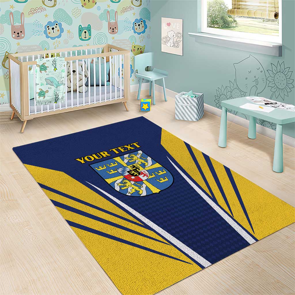 Personalized Swedish Empire 1611-1721 Area Rug Flag Color Inspiration - Wonder Print Shop