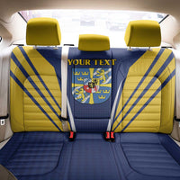 Personalized Swedish Empire 1611-1721 Back Car Seat Cover Flag Color Inspiration - Wonder Print Shop