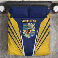 Personalized Swedish Empire 1611-1721 Bedding Set Flag Color Inspiration - Wonder Print Shop