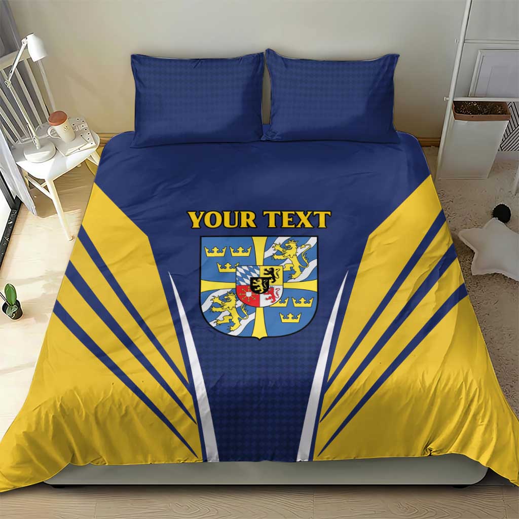 Personalized Swedish Empire 1611-1721 Bedding Set Flag Color Inspiration - Wonder Print Shop
