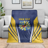 Personalized Swedish Empire 1611-1721 Blanket Flag Color Inspiration - Wonder Print Shop