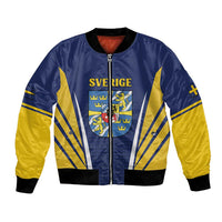 Personalized Swedish Empire 1611-1721 Bomber Jacket Flag Color Inspiration - Wonder Print Shop
