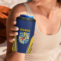 Personalized Swedish Empire 1611-1721 4 in 1 Can Cooler Tumbler Flag Color Inspiration - Wonder Print Shop