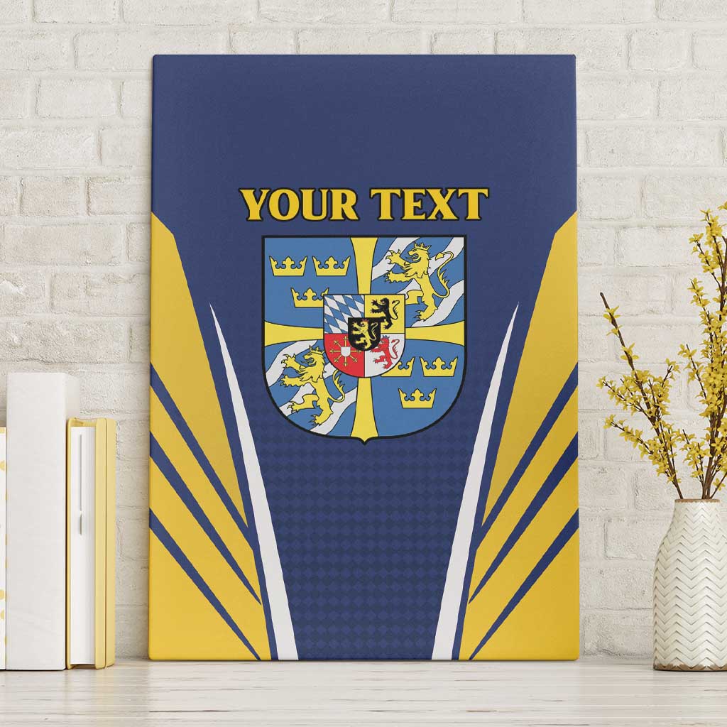 Personalized Swedish Empire 1611-1721 Canvas Wall Art Flag Color Inspiration - Wonder Print Shop