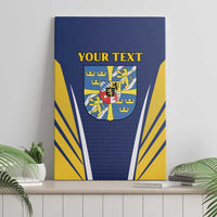 Personalized Swedish Empire 1611-1721 Canvas Wall Art Flag Color Inspiration - Wonder Print Shop