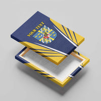 Personalized Swedish Empire 1611-1721 Canvas Wall Art Flag Color Inspiration - Wonder Print Shop