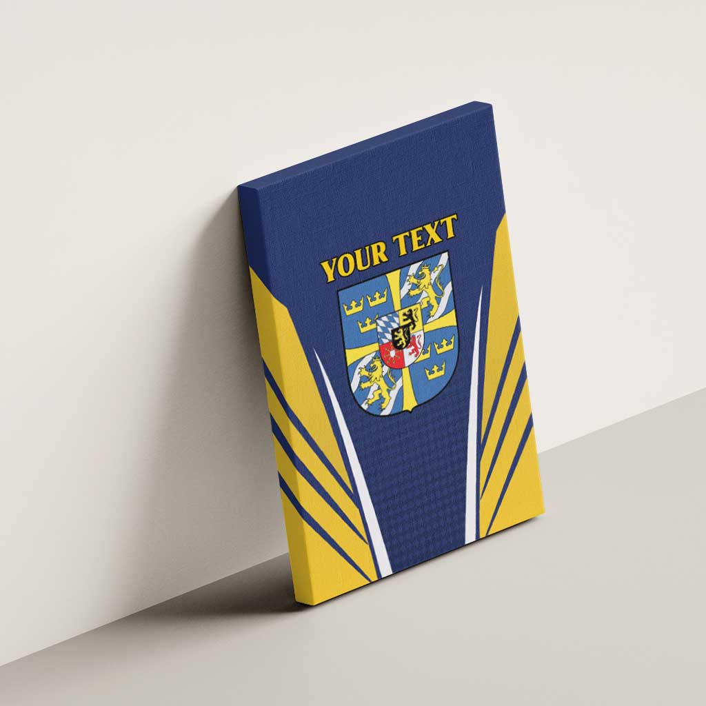 Personalized Swedish Empire 1611-1721 Canvas Wall Art Flag Color Inspiration - Wonder Print Shop