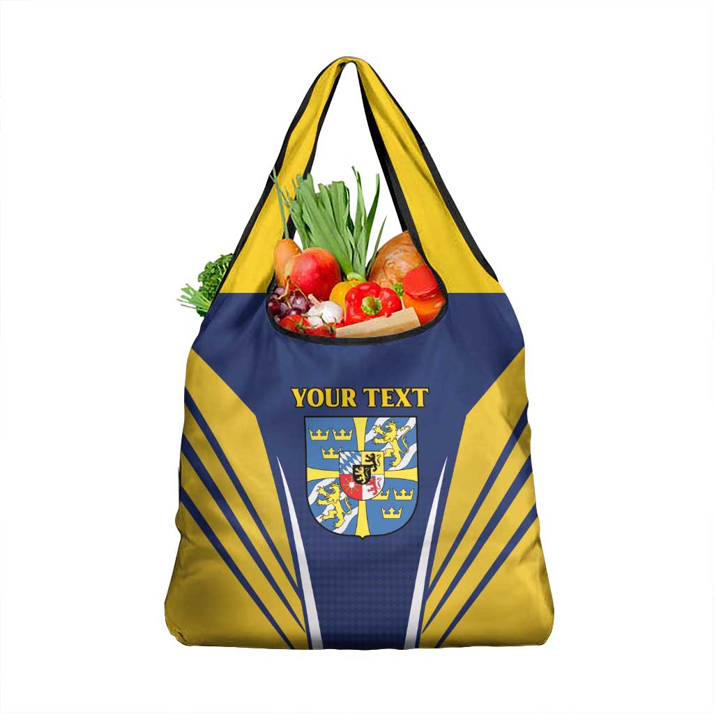 Personalized Swedish Empire 1611-1721 Grocery Bag Flag Color Inspiration - Wonder Print Shop