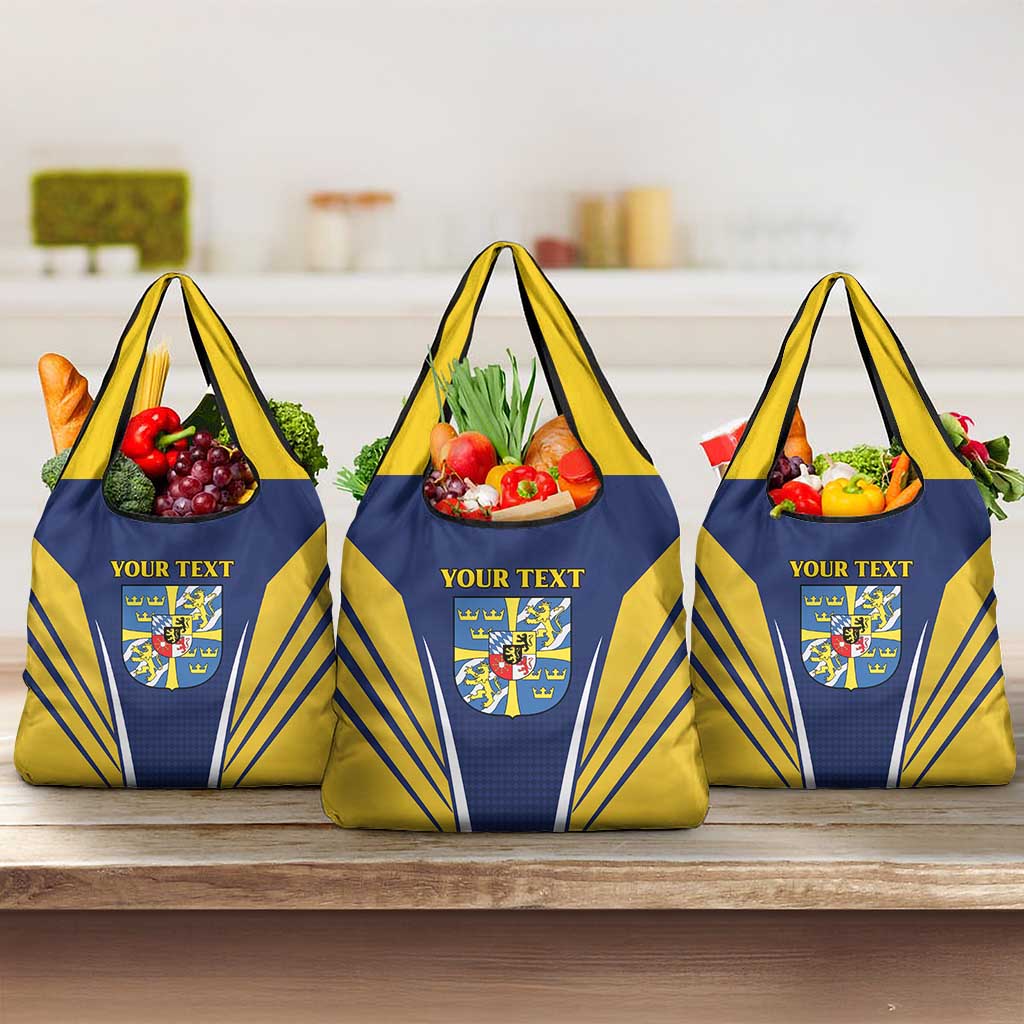 Personalized Swedish Empire 1611-1721 Grocery Bag Flag Color Inspiration - Wonder Print Shop