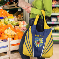 Personalized Swedish Empire 1611-1721 Grocery Bag Flag Color Inspiration - Wonder Print Shop
