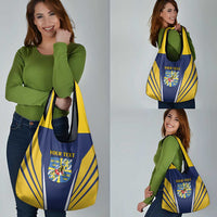 Personalized Swedish Empire 1611-1721 Grocery Bag Flag Color Inspiration - Wonder Print Shop