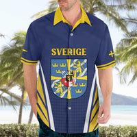 Personalized Swedish Empire 1611-1721 Hawaiian Shirt Flag Color Inspiration - Wonder Print Shop