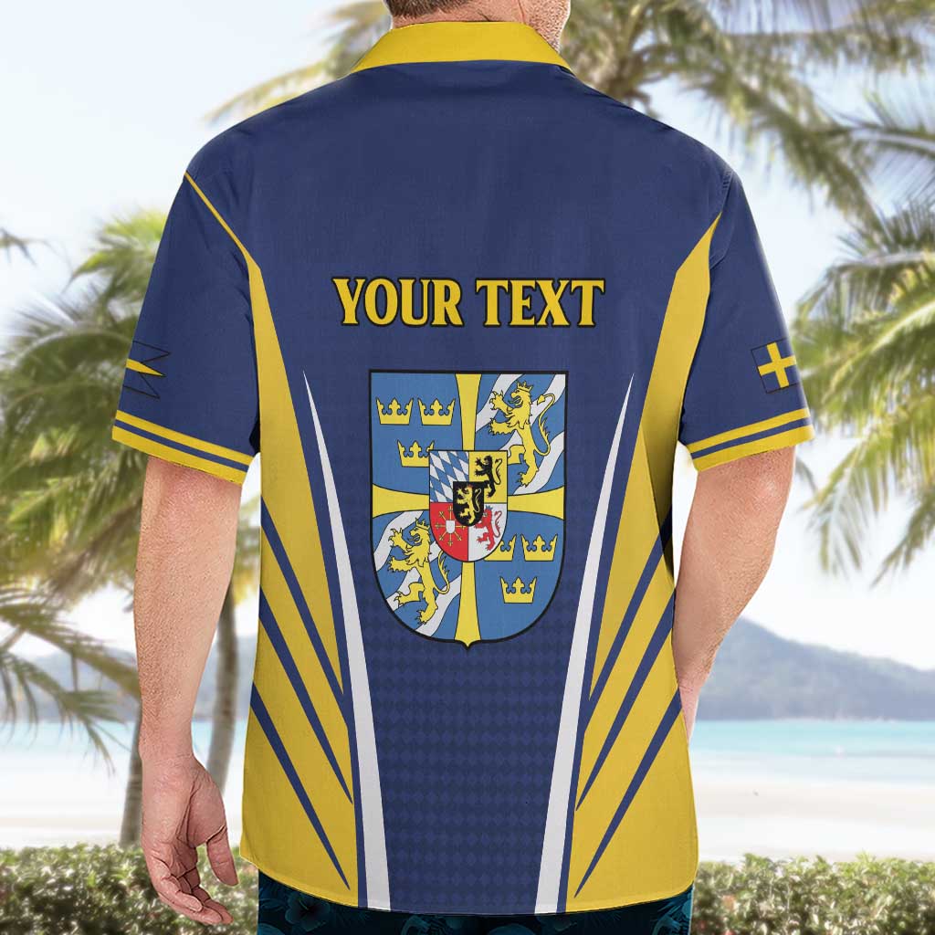 Personalized Swedish Empire 1611-1721 Hawaiian Shirt Flag Color Inspiration - Wonder Print Shop