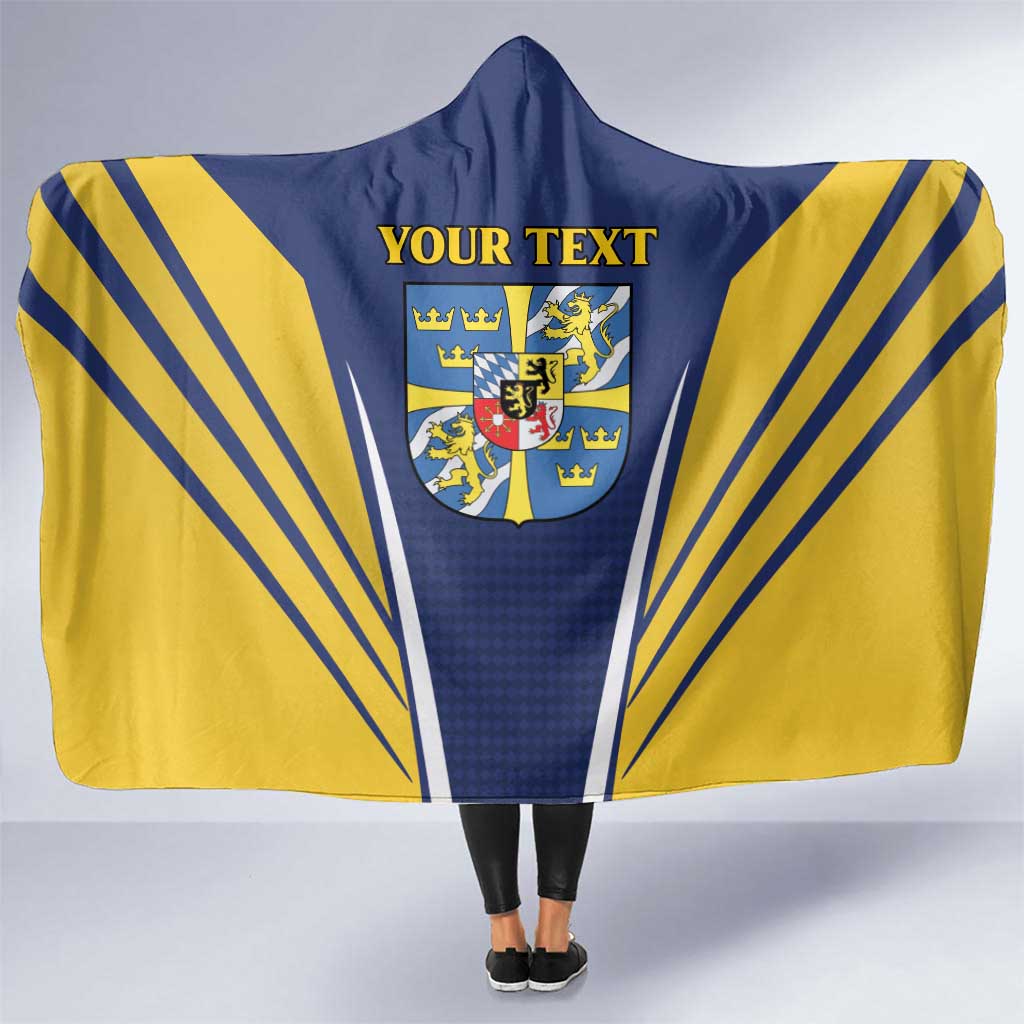 Personalized Swedish Empire 1611-1721 Hooded Blanket Flag Color Inspiration - Wonder Print Shop