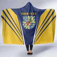 Personalized Swedish Empire 1611-1721 Hooded Blanket Flag Color Inspiration - Wonder Print Shop