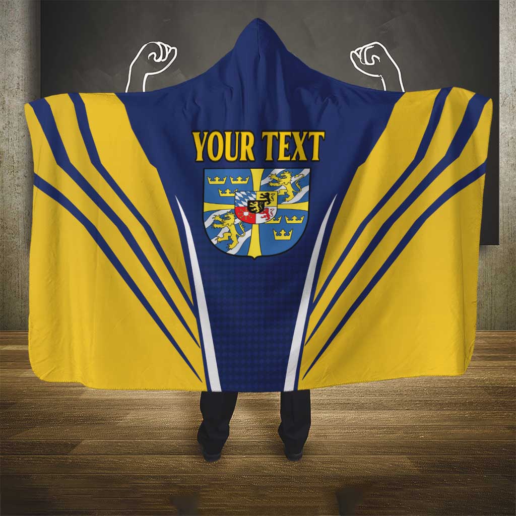 Personalized Swedish Empire 1611-1721 Hooded Blanket Flag Color Inspiration - Wonder Print Shop
