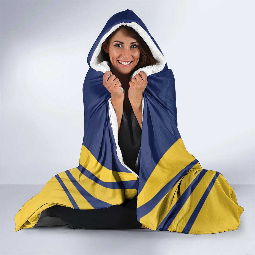 Personalized Swedish Empire 1611-1721 Hooded Blanket Flag Color Inspiration - Wonder Print Shop