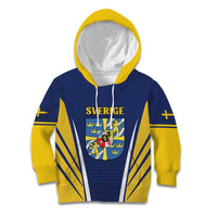 Personalized Swedish Empire 1611-1721 Kid Hoodie Flag Color Inspiration - Wonder Print Shop