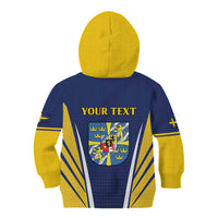 Personalized Swedish Empire 1611-1721 Kid Hoodie Flag Color Inspiration - Wonder Print Shop
