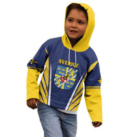 Personalized Swedish Empire 1611-1721 Kid Hoodie Flag Color Inspiration - Wonder Print Shop