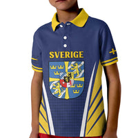 Personalized Swedish Empire 1611-1721 Kid Polo Shirt Flag Color Inspiration - Wonder Print Shop