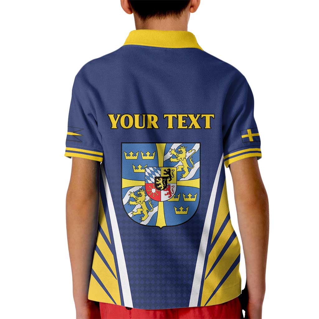 Personalized Swedish Empire 1611-1721 Kid Polo Shirt Flag Color Inspiration - Wonder Print Shop