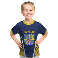 Personalized Swedish Empire 1611-1721 Kid T Shirt Flag Color Inspiration - Wonder Print Shop