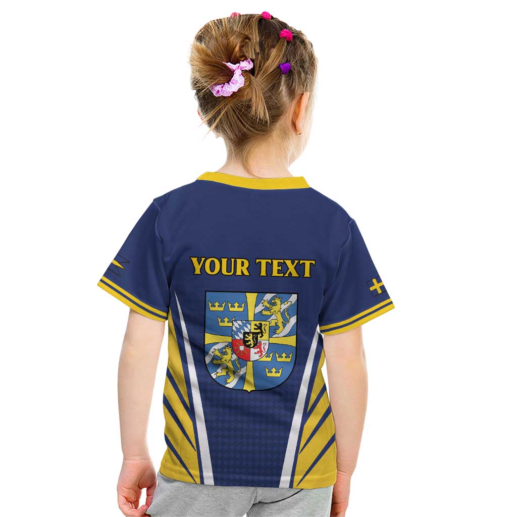 Personalized Swedish Empire 1611-1721 Kid T Shirt Flag Color Inspiration - Wonder Print Shop