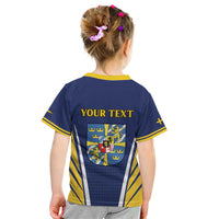 Personalized Swedish Empire 1611-1721 Kid T Shirt Flag Color Inspiration - Wonder Print Shop