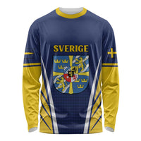 Personalized Swedish Empire 1611-1721 Long Sleeve Shirt Flag Color Inspiration - Wonder Print Shop