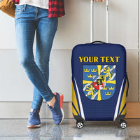 Personalized Swedish Empire 1611-1721 Luggage Cover Flag Color Inspiration - Wonder Print Shop