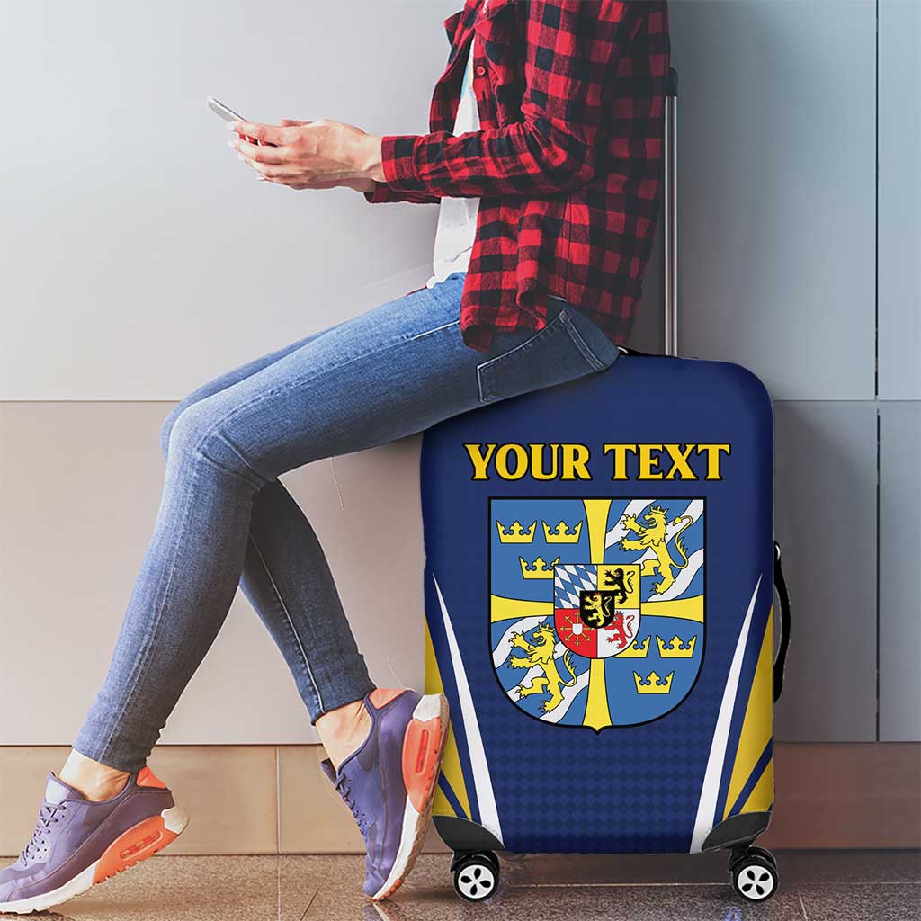 Personalized Swedish Empire 1611-1721 Luggage Cover Flag Color Inspiration - Wonder Print Shop