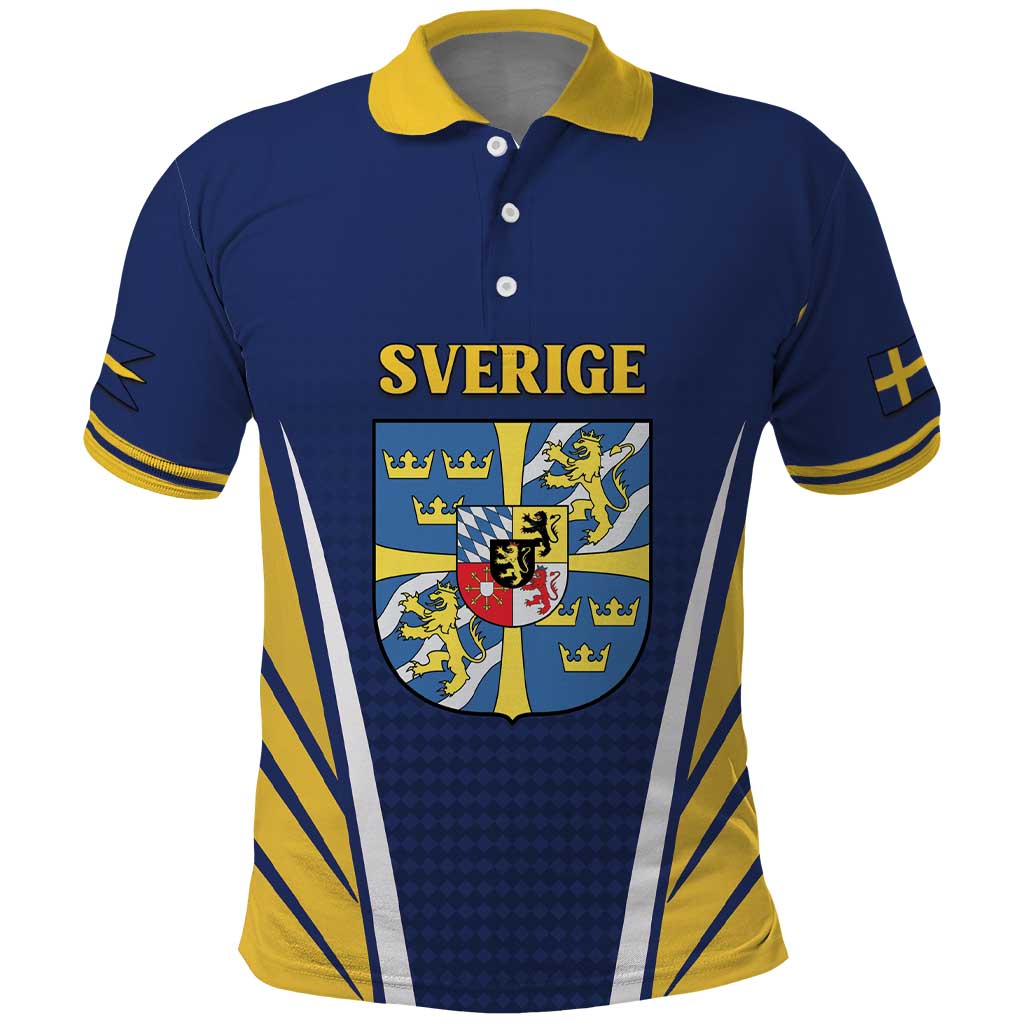 Personalized Swedish Empire 1611-1721 Polo Shirt Flag Color Inspiration - Wonder Print Shop